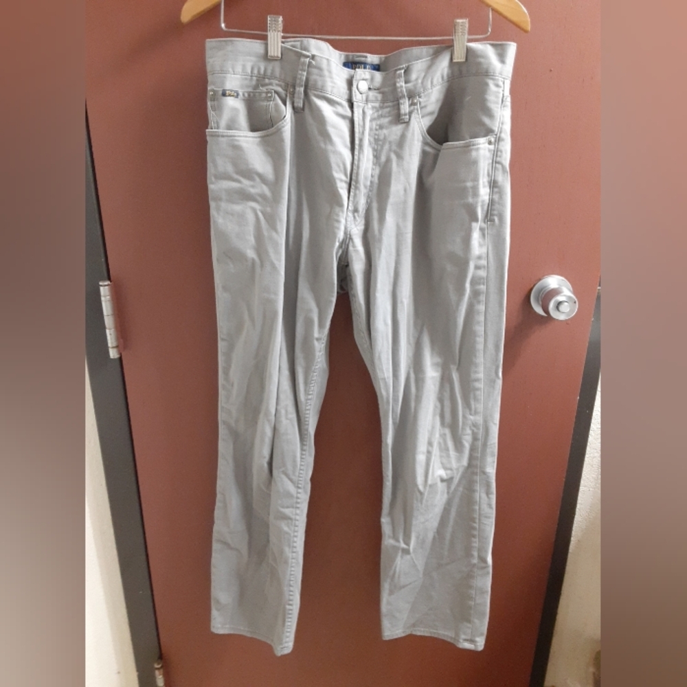 Polo Ralph Lauren Men's Gray Pants Chino Size 32/30 Casual